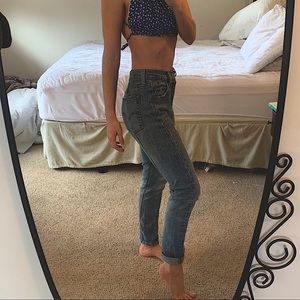 levis 501 skinny jeans denim